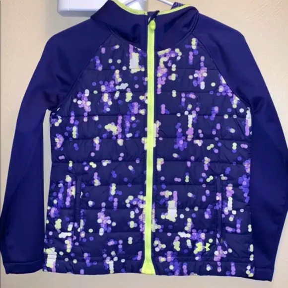 Girls YOUTH LARGE Under Armour CITY LIGHTS mid weight puffer coat NWOT